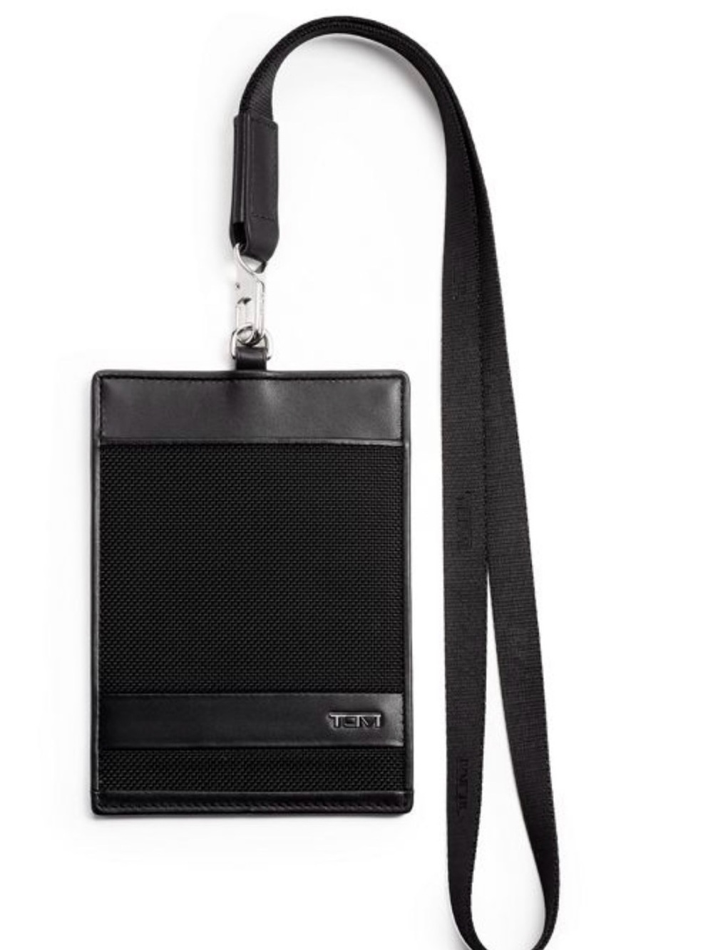 Tumi Black Travel Lanyard Passport holder  or ID Holder
